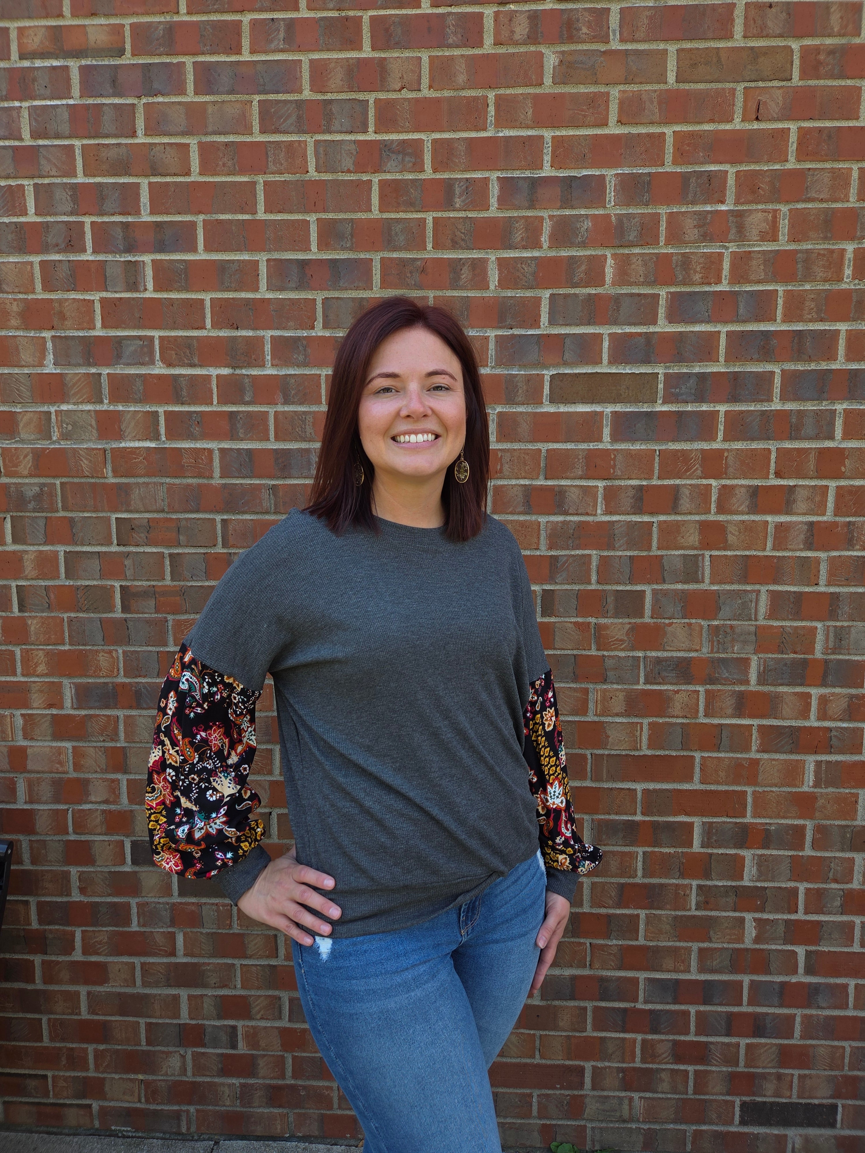 Charcoal Long Sleeve Shirt