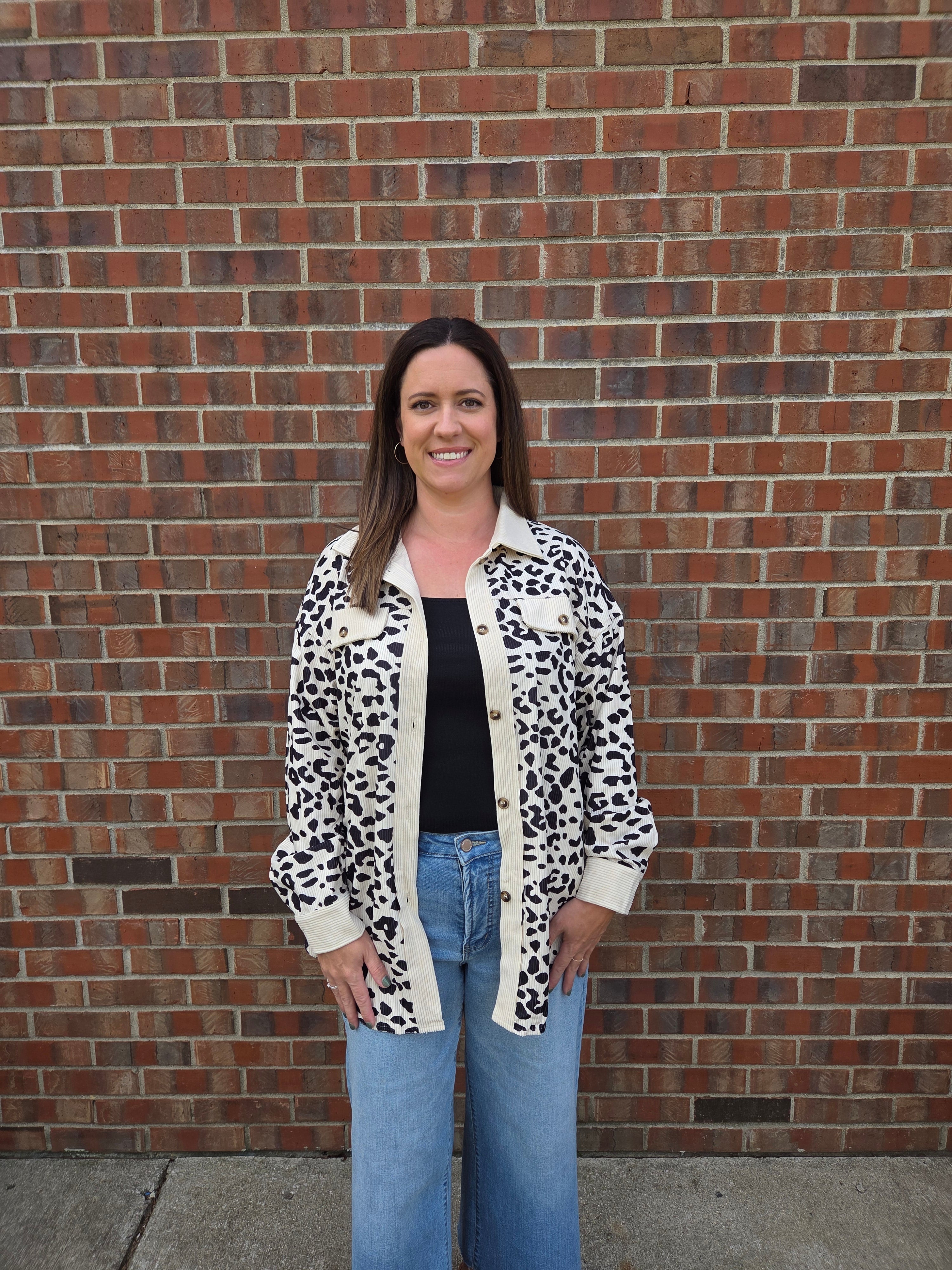 Long Sleeve Leopard Jacket