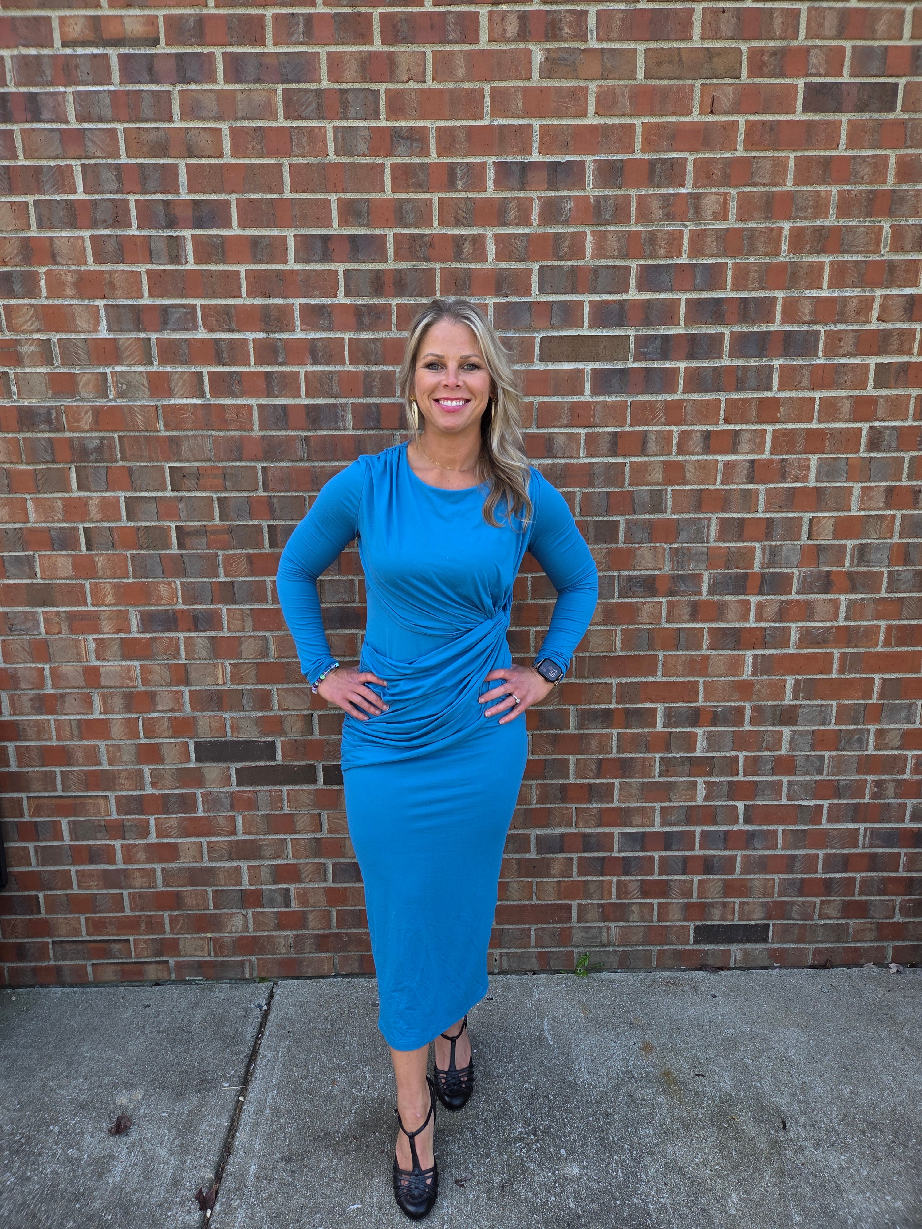 Blue Wrap Dress