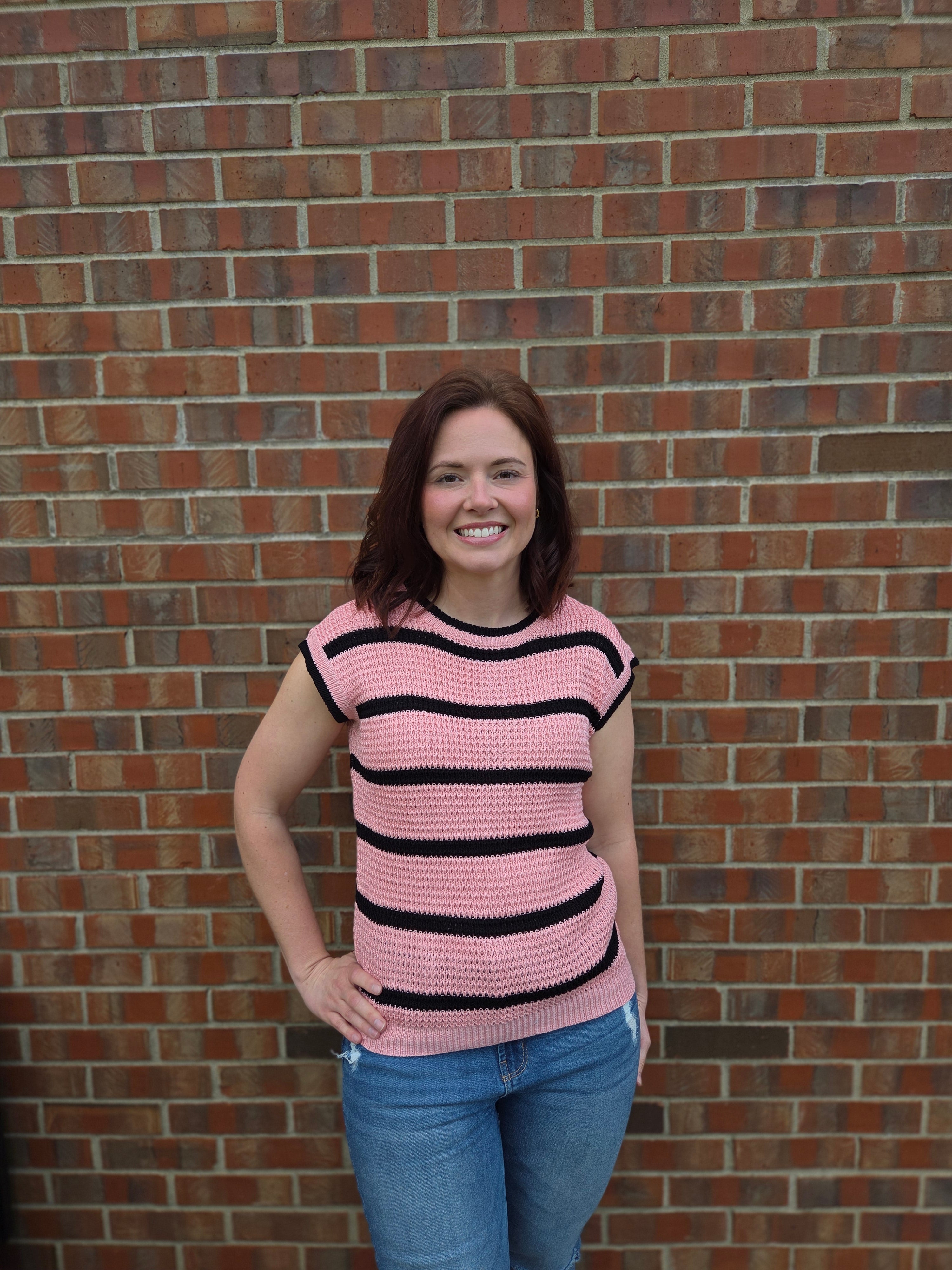 Striped Knit Top