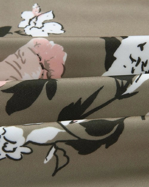 Floral Print Bomber Jacket