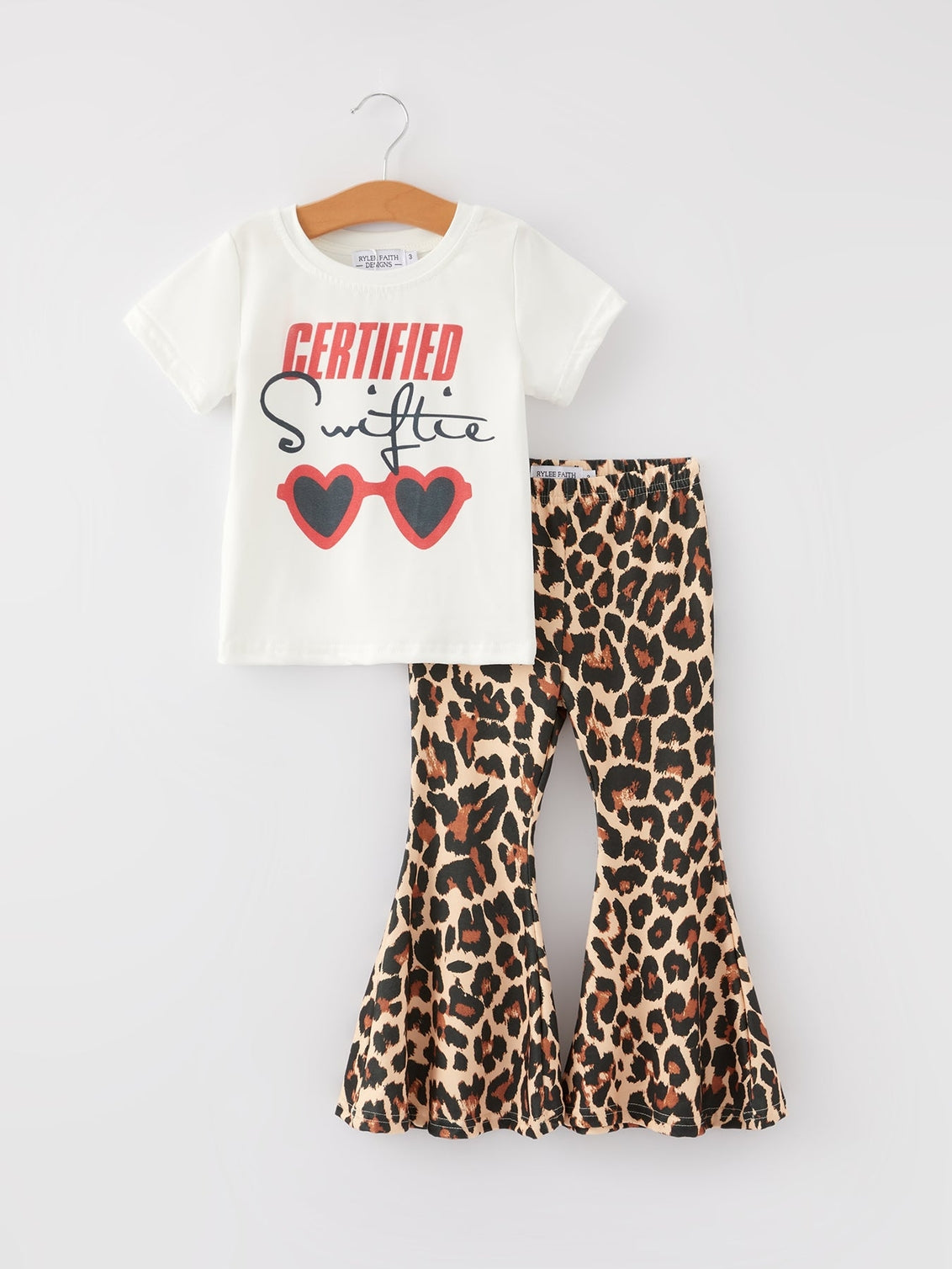 Girl's "Certified Swiftie" Leopard Print Set